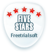Rated 5 stars by freetrialsoft.com